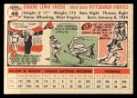 1956 Topps #46 Gene Freese Back Thumbnail