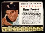 1961 Post Cereal #30 BOX Gene Freese Front Thumbnail