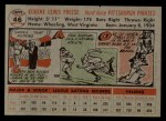 1956 Topps #46 Gene Freese Back Thumbnail