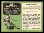 1970 Topps #79 Joe Watson Back Thumbnail