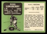 1970 Topps #37 Ross Lonsberry Back Thumbnail