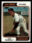 1974 Topps #235 Dave McNally Front Thumbnail