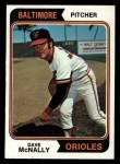 1974 Topps #235 Dave McNally Front Thumbnail
