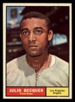 1961 Topps #329 Julio Becquer Front Thumbnail