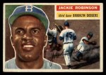 1956 Topps #30 Jackie Robinson Front Thumbnail
