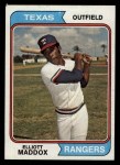 1974 Topps #401 Elliott Maddox Front Thumbnail