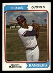 1974 Topps #401 Elliott Maddox Front Thumbnail