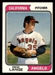 1974 Topps #429 Dick Lange Front Thumbnail