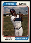 1974 Topps #401 Elliott Maddox Front Thumbnail
