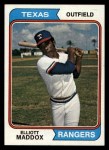 1974 Topps #401 Elliott Maddox Front Thumbnail