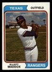 1974 Topps #401 Elliott Maddox Front Thumbnail
