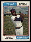 1974 Topps #401 Elliott Maddox Front Thumbnail