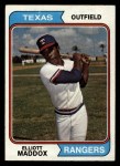 1974 Topps #401 Elliott Maddox Front Thumbnail