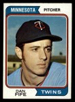 1974 Topps #421 Dan Fife Front Thumbnail