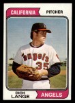 1974 Topps #429 Dick Lange Front Thumbnail