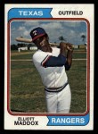 1974 Topps #401 Elliott Maddox Front Thumbnail