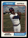1974 Topps #401 Elliott Maddox Front Thumbnail