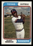 1974 Topps #401 Elliott Maddox Front Thumbnail