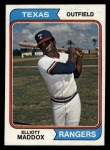 1974 Topps #401 Elliott Maddox Front Thumbnail