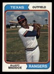 1974 Topps #401 Elliott Maddox Front Thumbnail