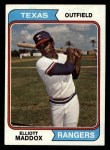 1974 Topps #401 Elliott Maddox Front Thumbnail