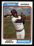 1974 Topps #401 Elliott Maddox Front Thumbnail
