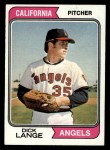 1974 Topps #429 Dick Lange Front Thumbnail