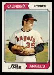 1974 Topps #429 Dick Lange Front Thumbnail