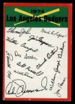 1974 Topps Red Team Checklists #12 Dodgers Team Checklist Front Thumbnail