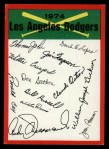 1974 Topps Red Team Checklists #12 Dodgers Team Checklist Front Thumbnail