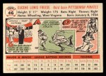 1956 Topps #46 Gene Freese Back Thumbnail