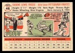 1956 Topps #46 Gene Freese Back Thumbnail