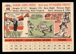 1956 Topps #46 Gene Freese Back Thumbnail