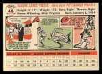 1956 Topps #46 Gene Freese Back Thumbnail