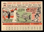 1956 Topps #46 Gene Freese Back Thumbnail