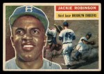 1956 Topps #30 Jackie Robinson Front Thumbnail