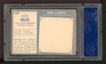1961 Topps #168 Ron Mix Back Thumbnail
