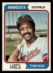 1974 Topps #366 Larry Hisle Front Thumbnail