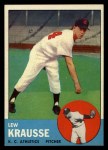 1963 Topps #104 Lew Krausse Front Thumbnail