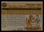 1960 Topps #141 Rookies - Jim Proctor Back Thumbnail