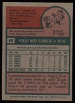 1975 Topps #68 Ron Blomberg Back Thumbnail