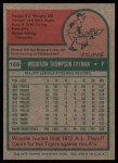 1975 Topps #166 Woodie Fryman Back Thumbnail
