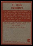 1965 Philadelphia #155 St Louis Cardinals Back Thumbnail