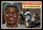 1956 Topps #30 Jackie Robinson Front Thumbnail