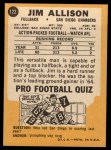 1967 Topps #122 Jim Allison Back Thumbnail