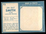 1961 Topps #73 Jim Ray Smith Back Thumbnail