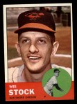 1963 Topps #438 Wes Stock Front Thumbnail