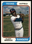 1974 Topps #401 Elliott Maddox Front Thumbnail
