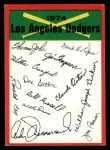 1974 Topps Red Team Checklists #12 Dodgers Team Checklist Front Thumbnail