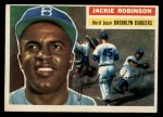 1956 Topps #30 Jackie Robinson Front Thumbnail
